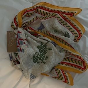 Western silk scarf NWT